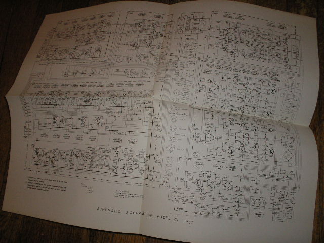 Model 25 Tape Recorder Schematic Only..

Large Foldout Schematic