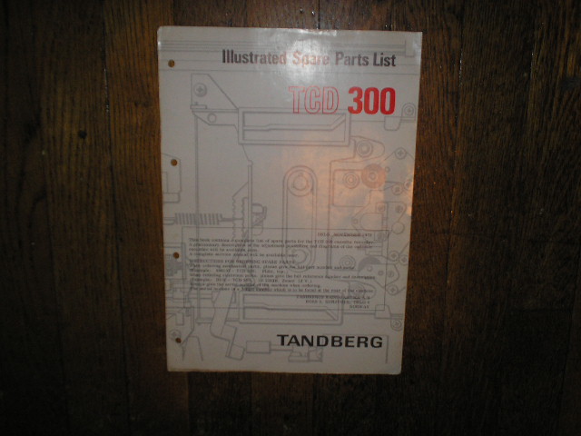 TCD 300 Cassette Deck Parts Manual 