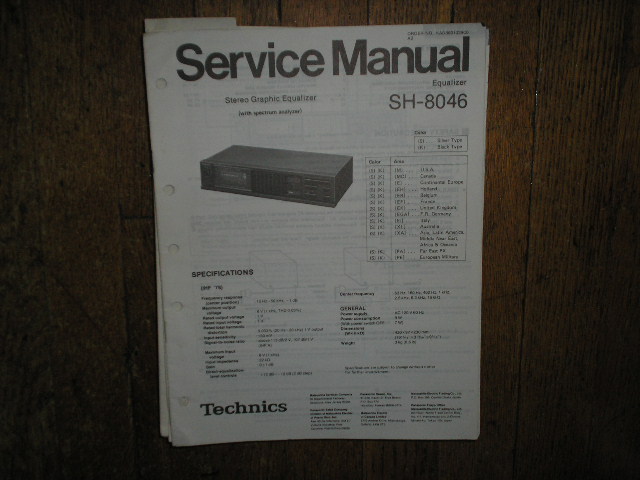 SH-8046 Equalizer Service Manual