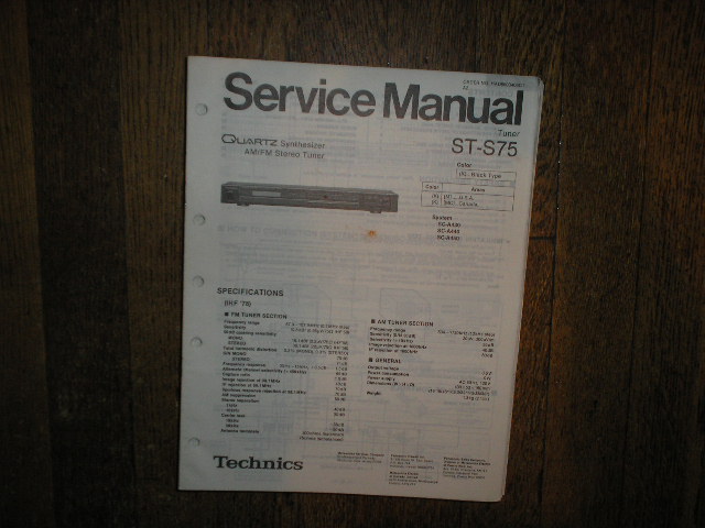 ST-S75 Tuner Service Manual