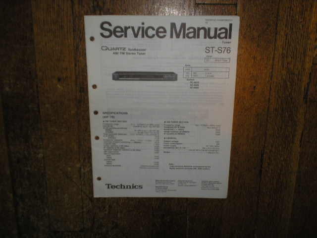 ST-S76 Tuner Service Manual
