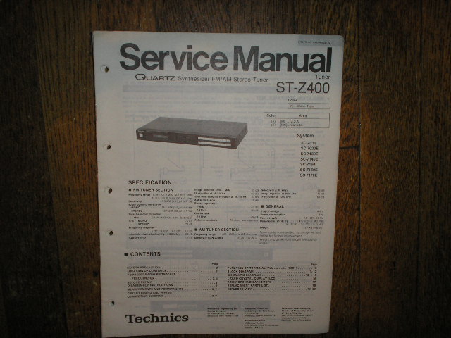 ST-Z400 Tuner Service Manual