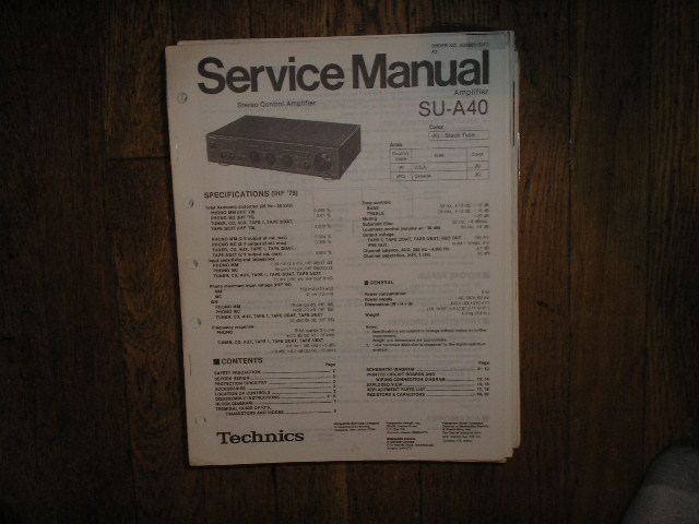 SU-A40 Amplifier Service Manual