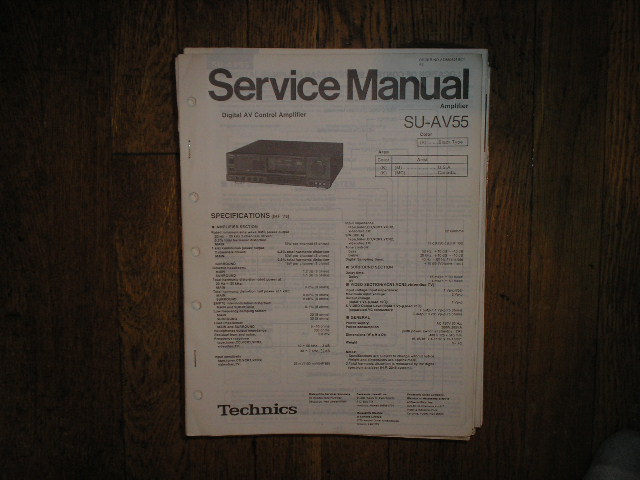 SU-AV55 Amplifier Service Manual