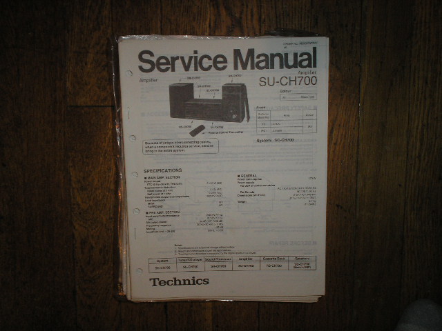 SU-CH700 Amplifier Service Manual
