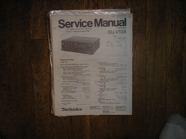 SU-V10X Amplifier Service Manual