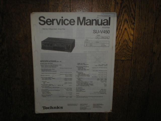 SU-V450 Amplifier Service Manual