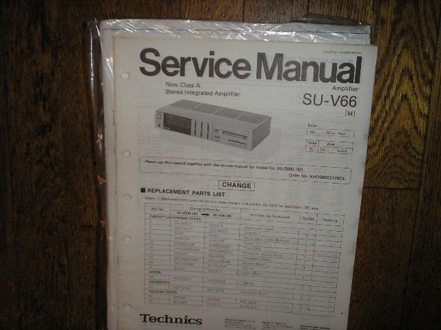 SU-V66 Amplifier Service Manual