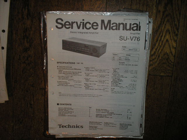 SU-V76 Amplifier Service Manual