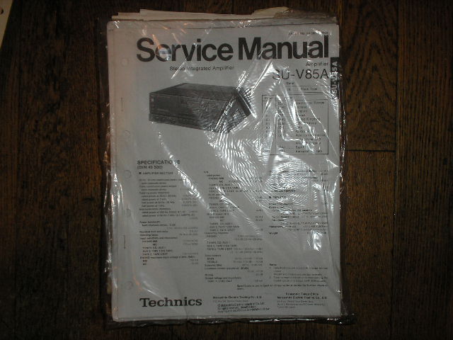 SU-V85A Amplifier Service Manual