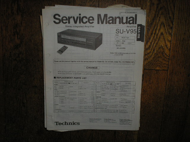 SU-V95 Amplifier Service Manual