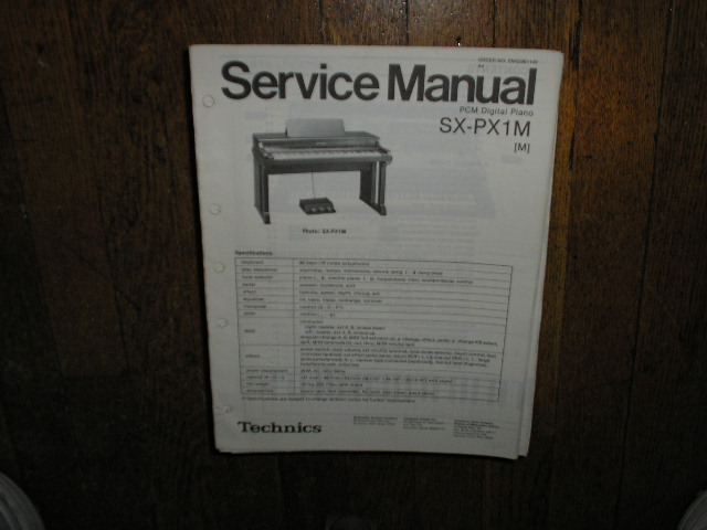SX-PX1M PCM Digital Piano Service Manual