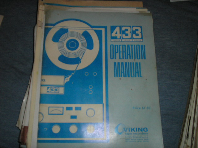 433 Operating Instruction Manual with Schematic