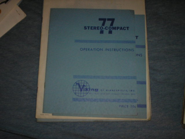 77 Stereo Compact Operating Instruction Manual..  with adjustment information,
schematic and troubleshooting tips
