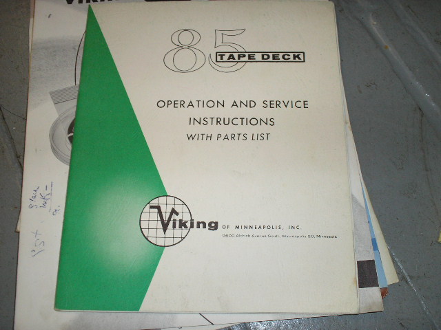 85 Tape Transport Operation and Service Instruction Manual