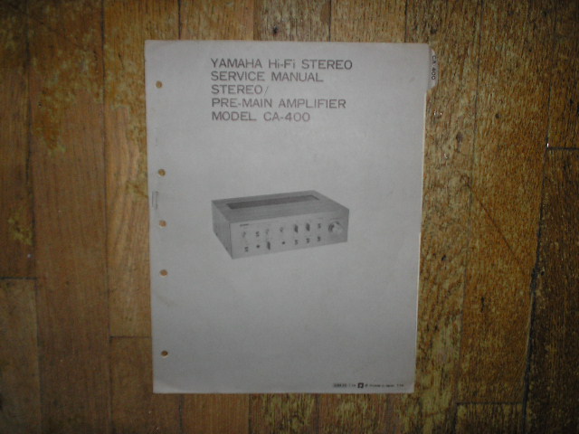 CA-400 Amplifier Service Manual 