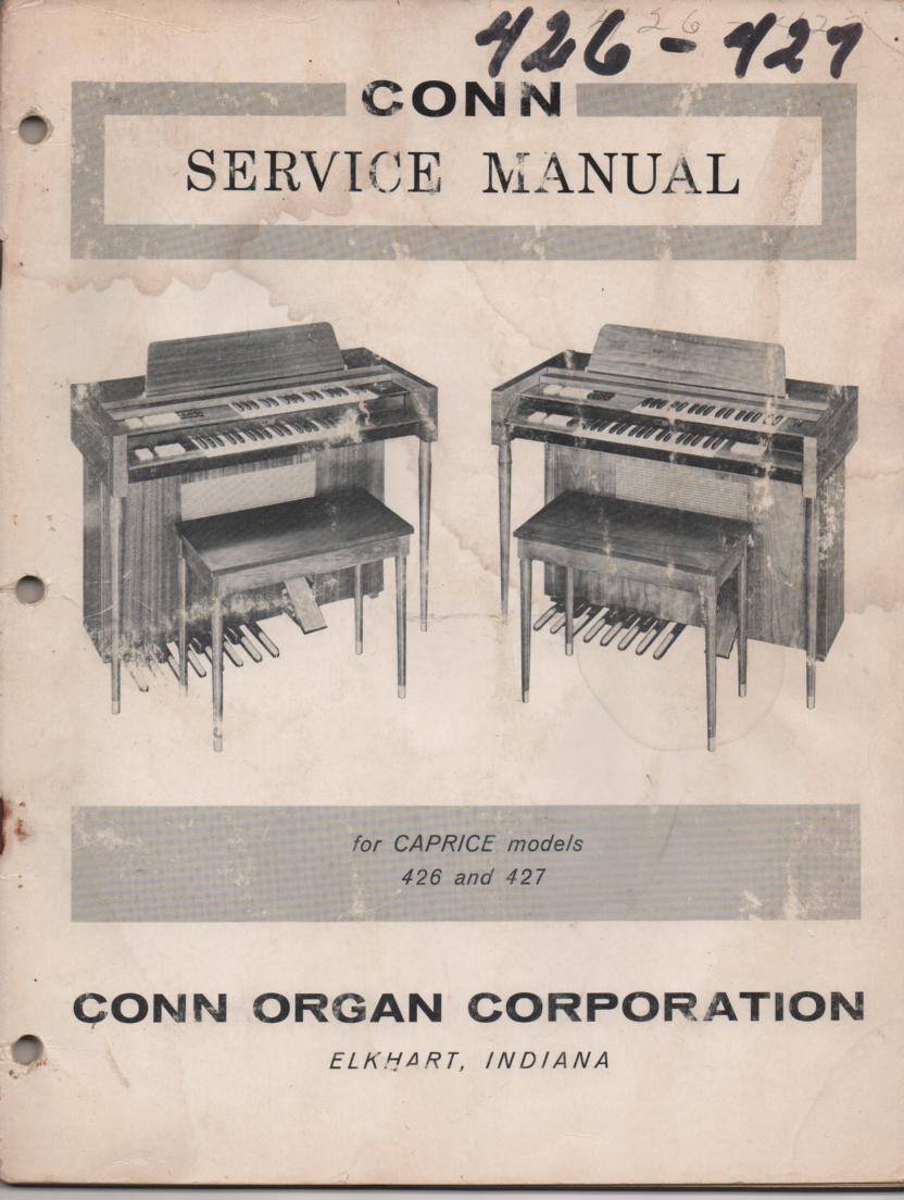 426 427 Caprice Organ Service Manual
