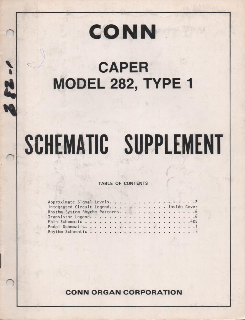 282 Caper Type 1 Service Manual 2 It contains parts lists schematics and board layouts