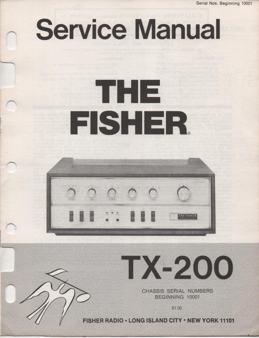 TX-200 Master Control Amplifier Service Manual