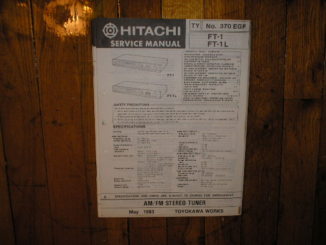 FT-1 FT-1L Tuner Service Manual