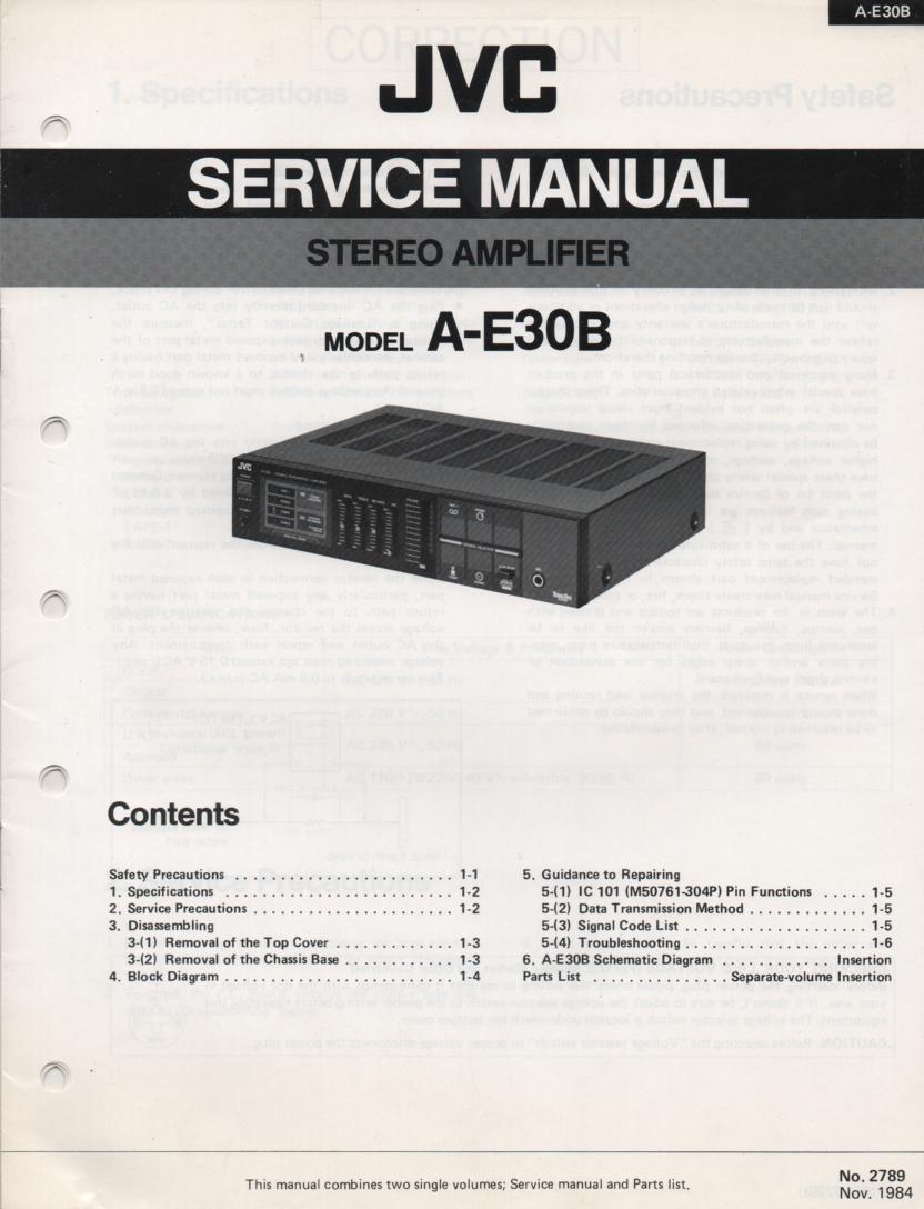 A-E30B Amplifier Service Manual