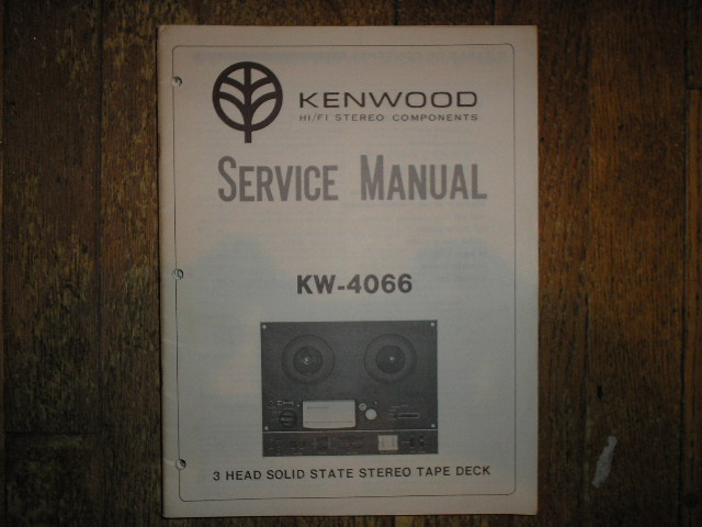 KW-4066 Reel to Reel Service Manual