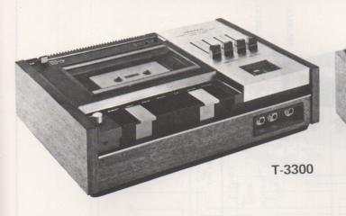 T-3300 Cassette Deck Schematic Manual Only.  It does not contain parts lists, alignments,etc.  Schematics only