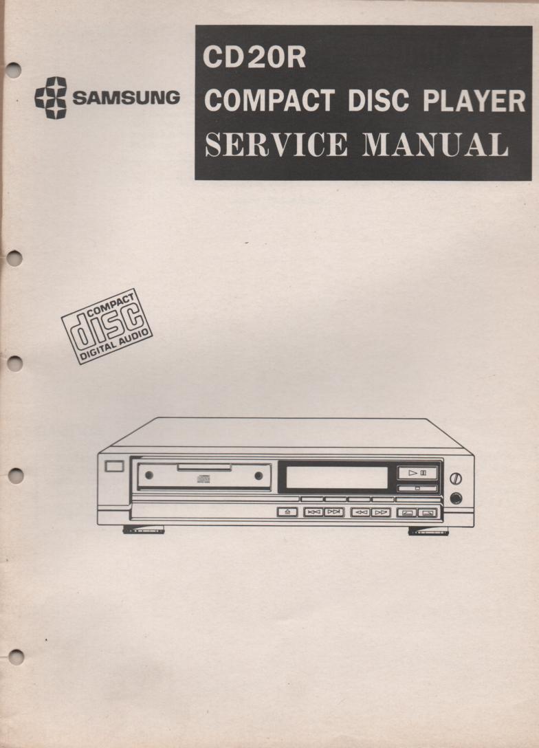CD-20R CD Player Service Manual