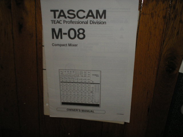 M-08 Compact Mixer Owners Manual