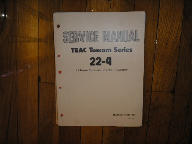 22-4 Service Manual 4-Track Reel to Reel