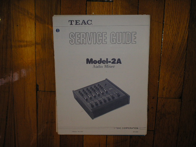 2A Model 2A Audio Mixer Service Manual