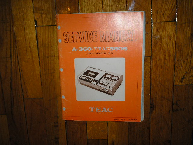 A-360 A-360S Cassette Deck Service Manual