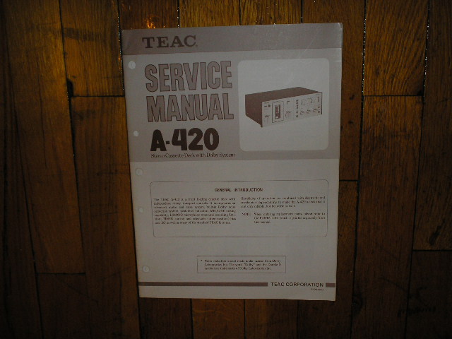 A-420 Cassette Deck Service Manual