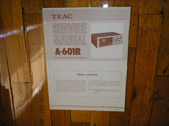 A-601R Cassette Deck Service Manual
