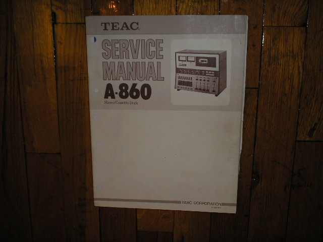 A-860 Cassette Deck Service Manual