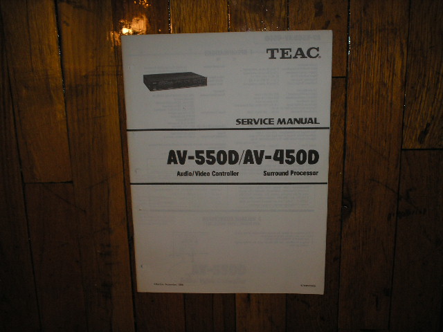 AV-450D AV-550D A/V Controller Service Manual