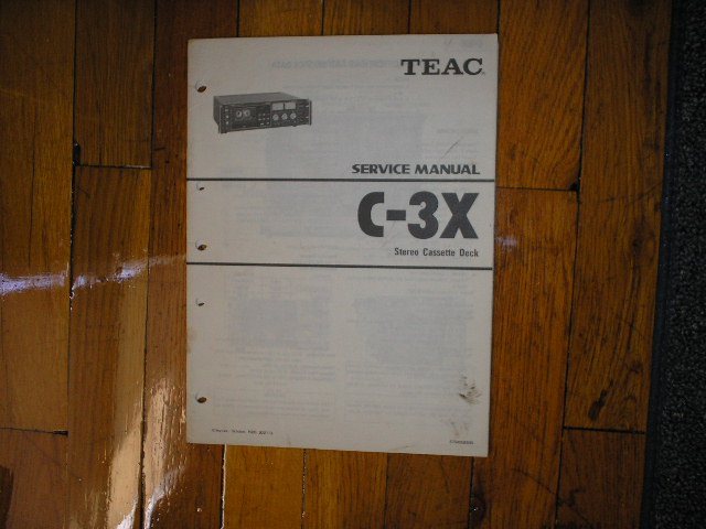 C-3X Cassette Deck Service Manual