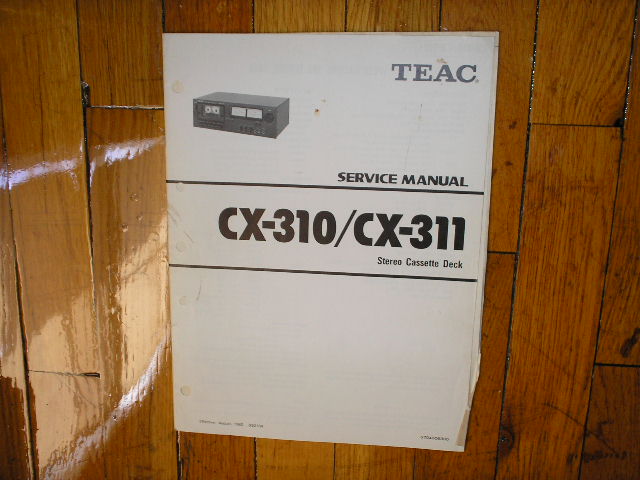 CX-310 CX-311 Cassette Deck Service Manual