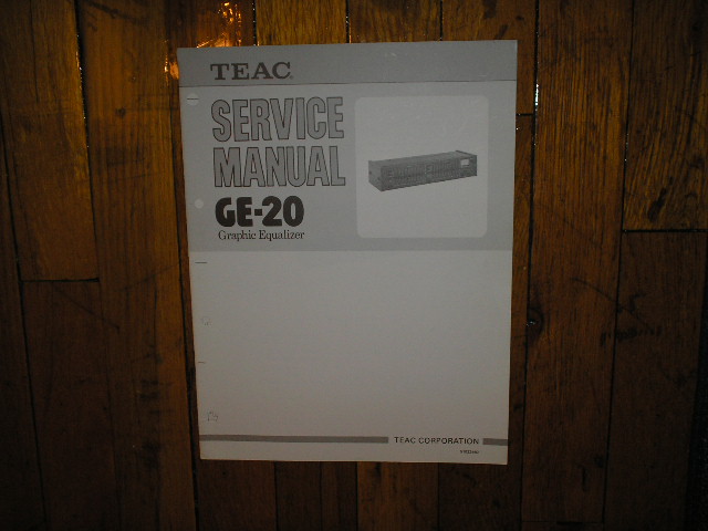 GE-20 Graphic Equalizer Service Manual