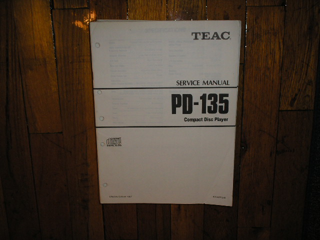 PD-135 CD Player Service Manual