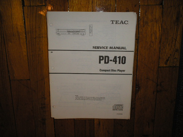 PD-410 CD Player Service Manual