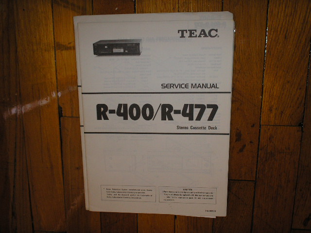 R-400 R-477 Cassette Deck Service Manual