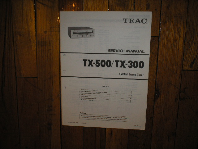 TX-300 TX-500 Tuner Service Manual