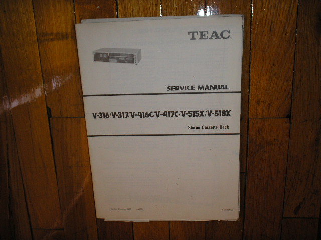 V-316 V-317 V-416C V-417C V-515X V-518X Cassette Deck Service Manual