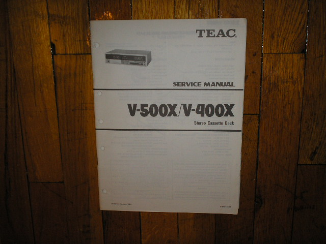 V-400X V-500X Cassette Deck Service Manual