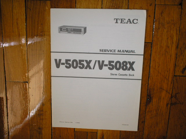 V-505X V-508X Cassette Deck Service Manual