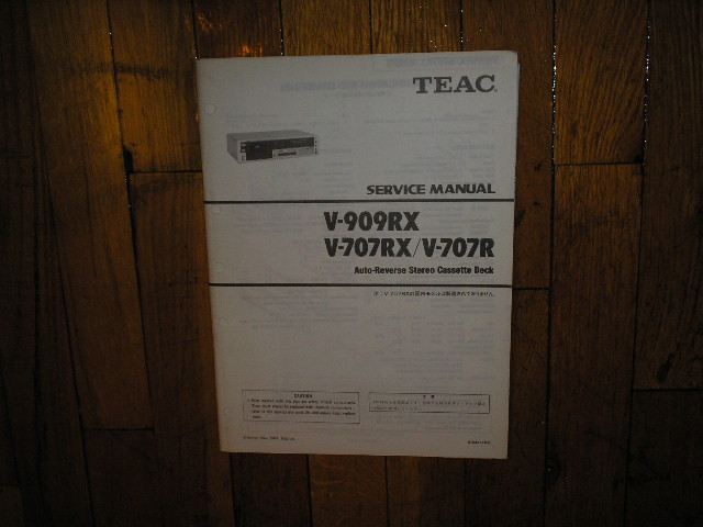 V-707R V-707RX V-909RX Cassette Deck Service Manual