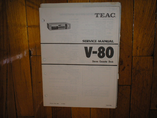 V-80 Cassette Deck Service Manual