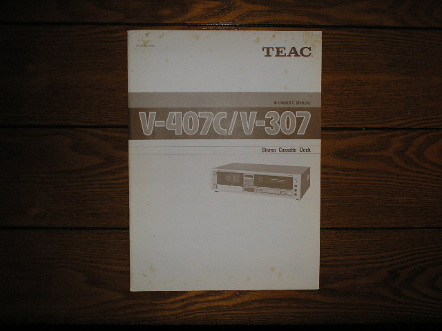 V-307 V-407C Cassette Deck Owners Manual