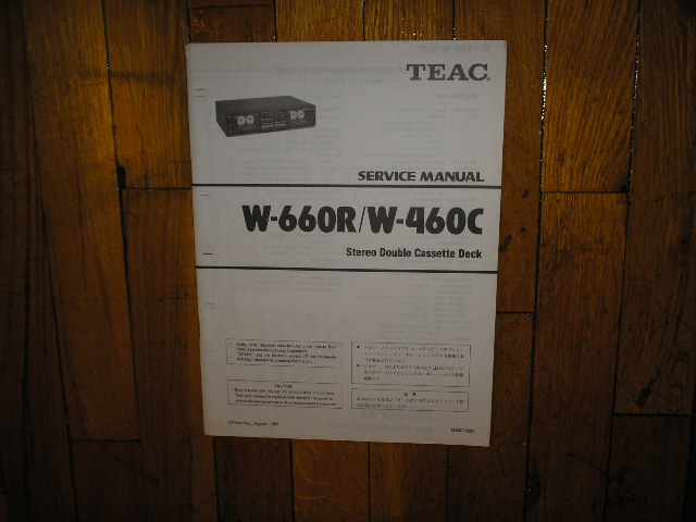 W-460C W-660R Cassette Deck Service Manual